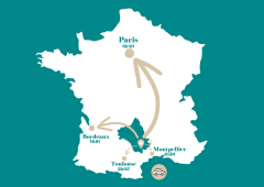 Roquefort sur la carte