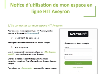 Notice d'utilisation