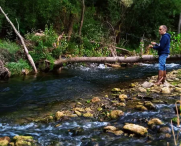 The Sorgues at Versols (trout releases)