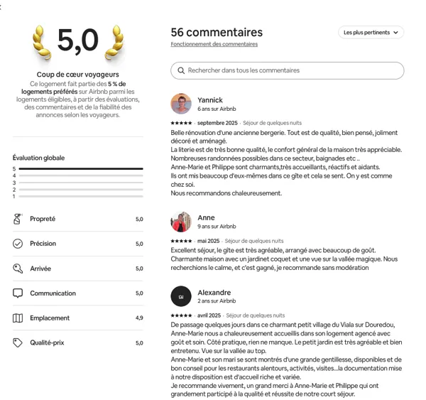 Commentaires plateforme de location fin de saison 2025