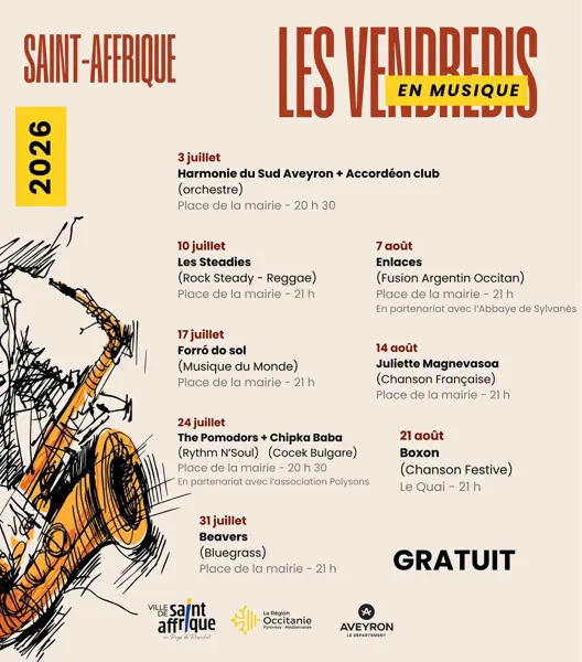Les vendredis en musique