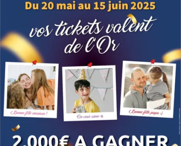 Tombola Fête des Mamans et Papas