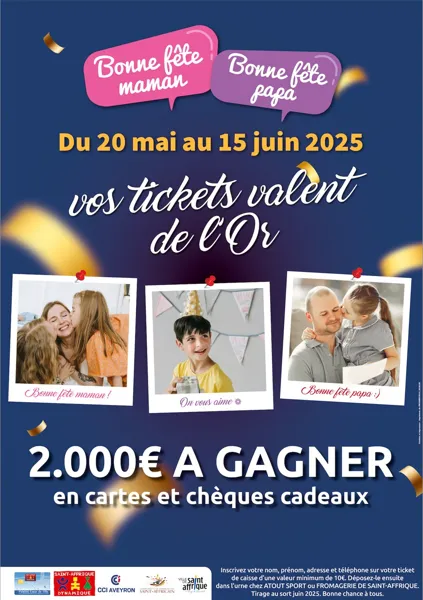 Tombola Fête des Mamans et Papas