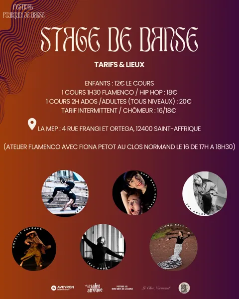 Stages de danse