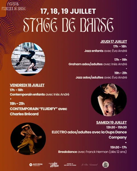 Stages de danses