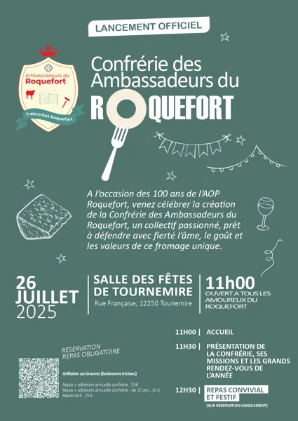 Repas Confrérie "Les Ambassadeurs du Roquefort"