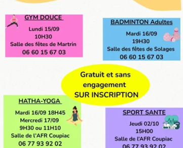 Atelier Découverte : Sport Santé