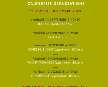 Dégustations