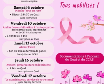 Atelier de sensibilisation à l'autopalpation