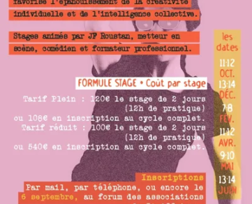 Stage de théâtre improvisé