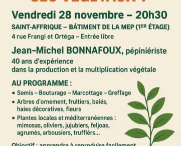 Conférence : Comment multiplier ses végétaux ?