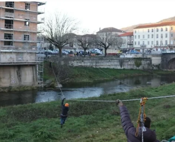 Tyrolienne sur la Sorgues