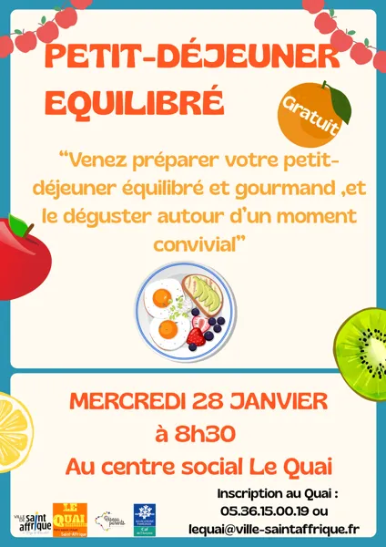 Atelier petit déj équilibré