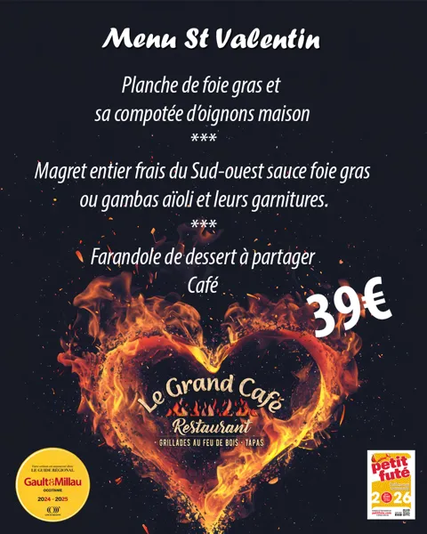 Menu Saint Valentin