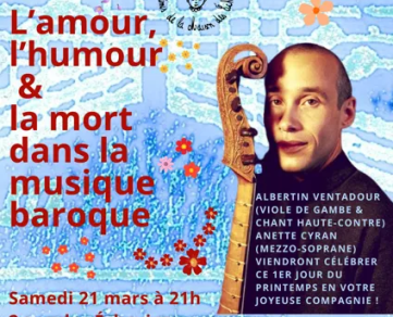 Concert : " L’amour, l’humour & la mort dans la musique baroque "