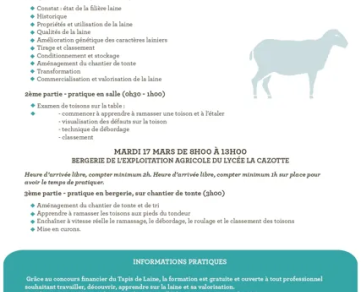 Formation pour le tri de la laine