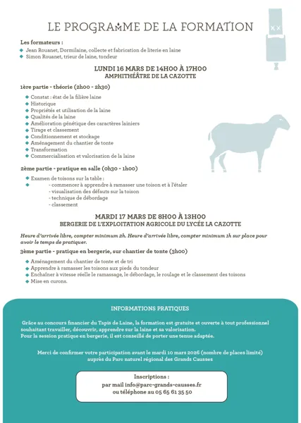 Formation pour le tri de la laine