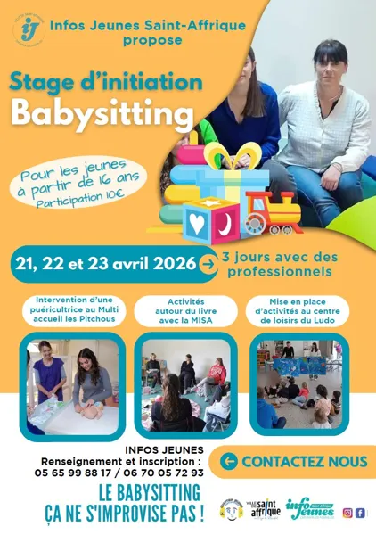 Stage d'initiation Baby Sitting