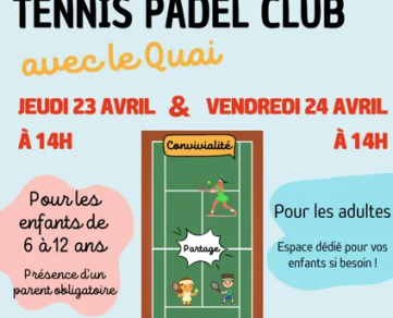 Atelier découverte tennis