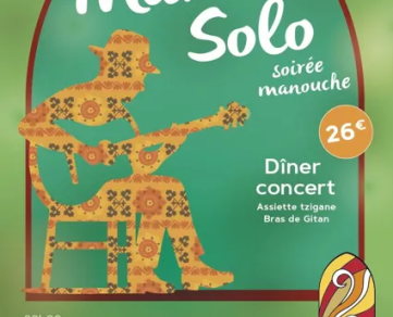 Dîner et Concert Mat en Solo