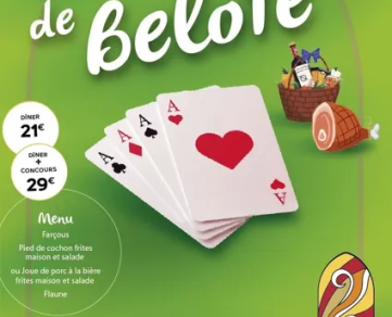 Dîner et Concours de Belote