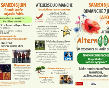 19ème édition de la Foire Alternabio : Ateliers du dimanche