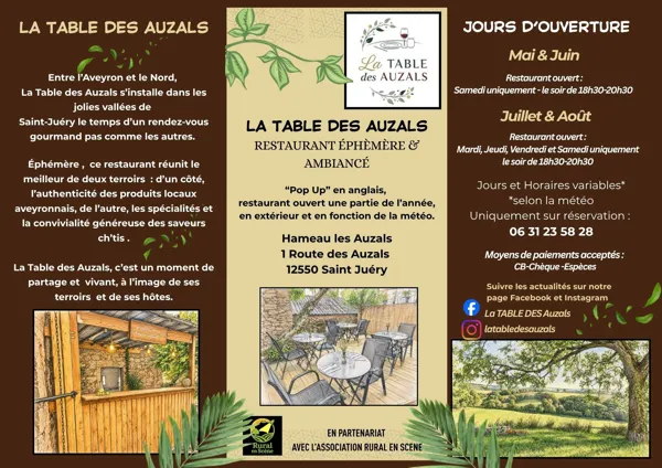 Table des Auzals