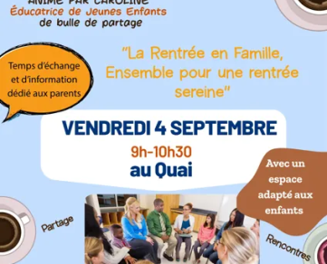 Café des Parents : Ensemble pour une rentrée sereine !