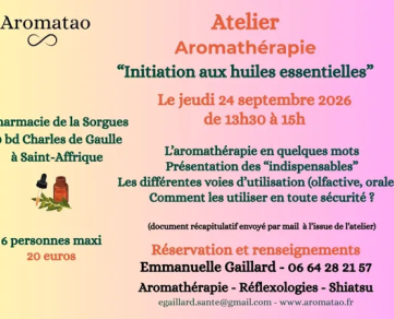 Atelier Aromathérapie
