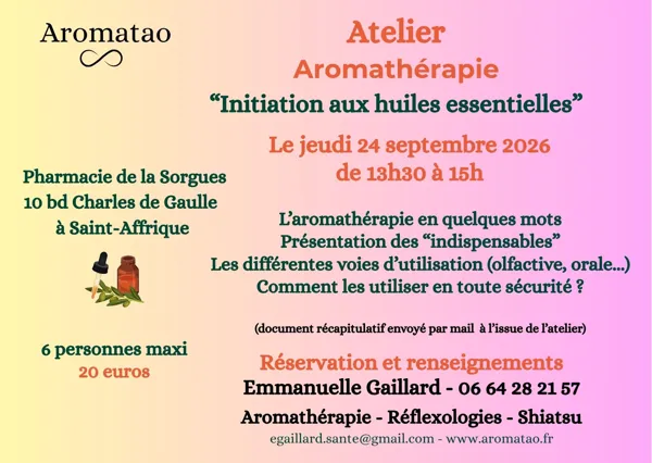 Atelier Aromathérapie