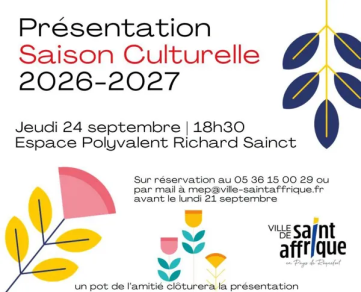 Présentation saison culturelle