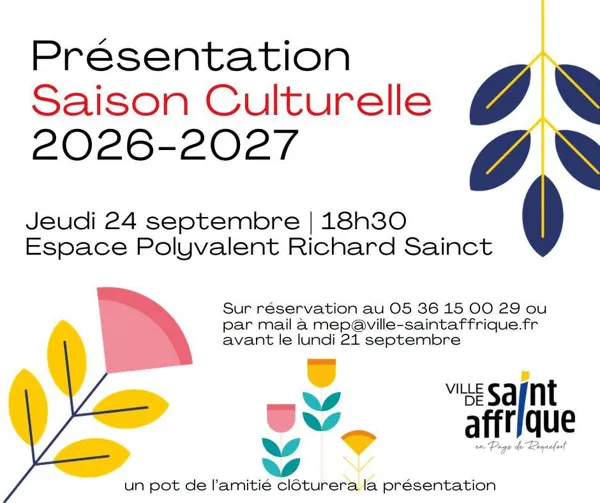 Présentation saison culturelle