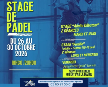 Stage de Padel